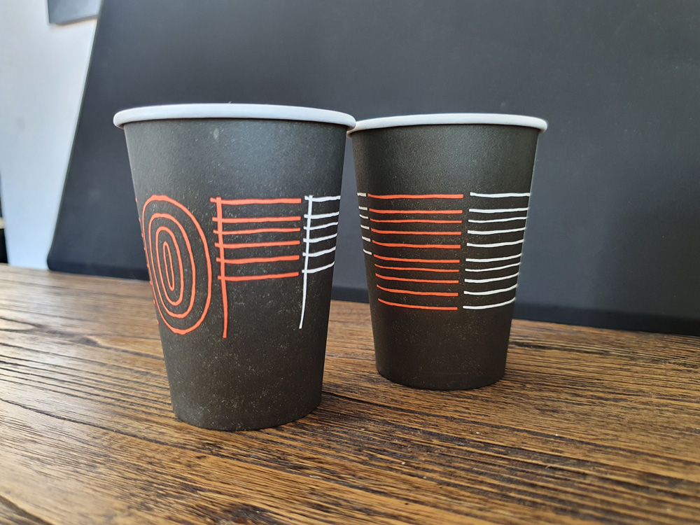 Gobelet Café noir — Картонени чаши за вендинг машини 